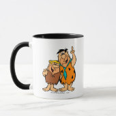 Barney Rubble en Fred Flintstone Mok (Links)