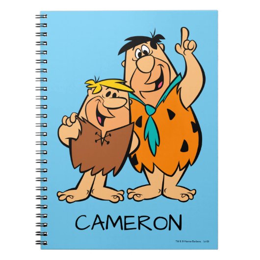 Barney Rubble en Fred Flintstone Notitieboek (Voorkant)
