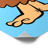 Barney Rubble en Fred Flintstone Poster (Hoek)