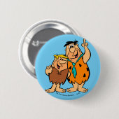 Barney Rubble en Fred Flintstone Ronde Button 5,7 Cm (Voorkant /achterkant)