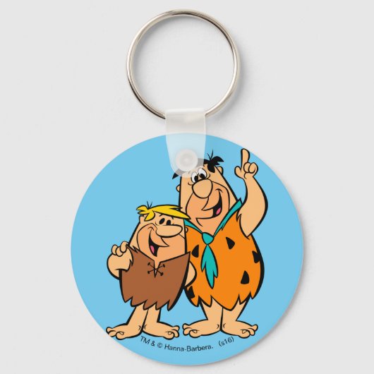 Barney Rubble en Fred Flintstone Sleutelhanger (Voorkant)