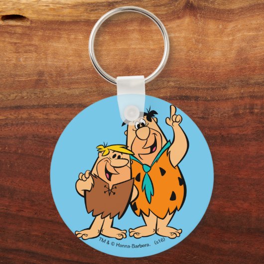 Barney Rubble en Fred Flintstone Sleutelhanger (Voorkant)