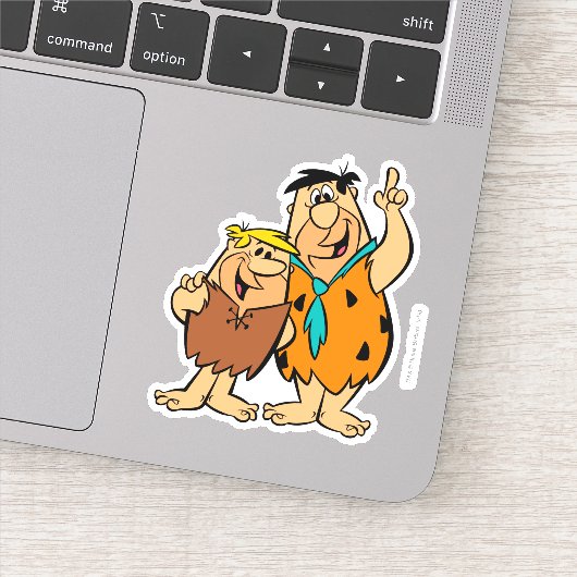 Barney Rubble en Fred Flintstone Sticker (Detail)