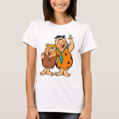 Barney Rubble en Fred Flintstone T-shirt (Voorkant)