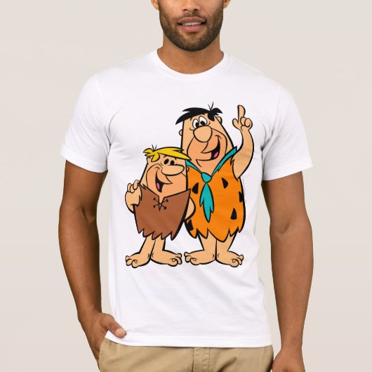 Barney Rubble en Fred Flintstone T-shirt (Voorkant)
