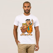 Barney Rubble en Fred Flintstone T-shirt (Voorkant volledig)