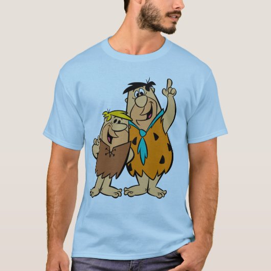 Barney Rubble en Fred Flintstone T-shirt (Voorkant)
