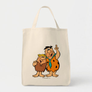Barney Rubble en Fred Flintstone Tote Bag
