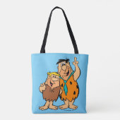 Barney Rubble en Fred Flintstone Tote Bag (Achterkant)