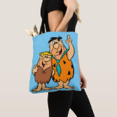 Barney Rubble en Fred Flintstone Tote Bag (Dichtbij)
