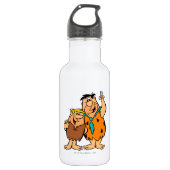 Barney Rubble en Fred Flintstone Waterfles (Voorkant)