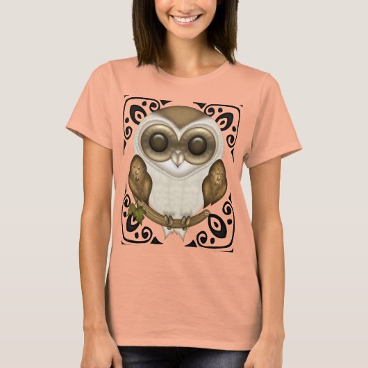 Barney The Barn Owl Decoratief T-shirt (Voorkant)
