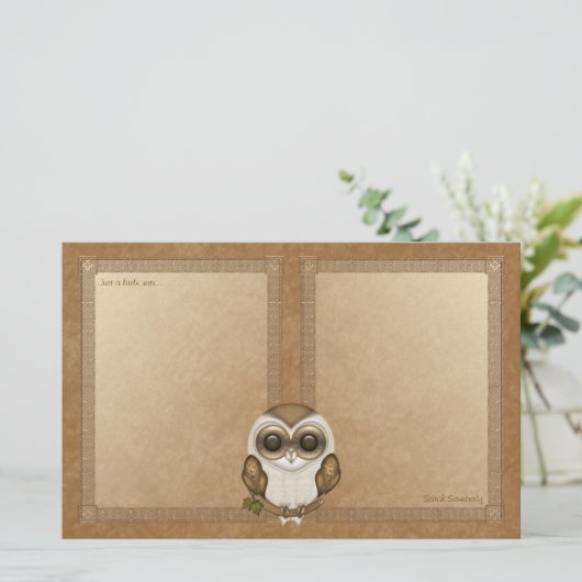 Barney The Barn Owl notebook Briefpapier (Staand voorkant)