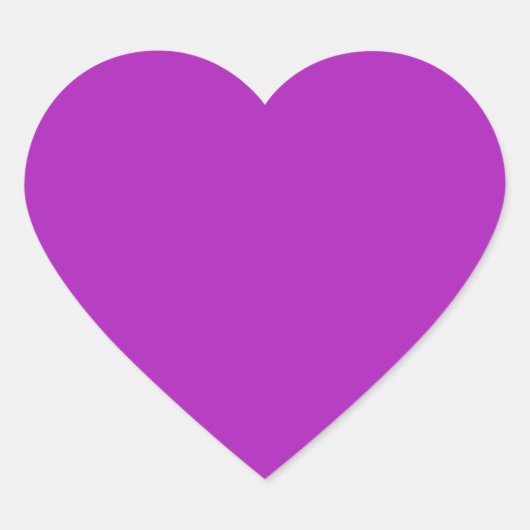 Barney (vaste kleur) hart sticker (Voorkant)
