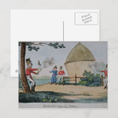 Barney vecht tegen een duel briefkaart (Voorkant / Achterkant)