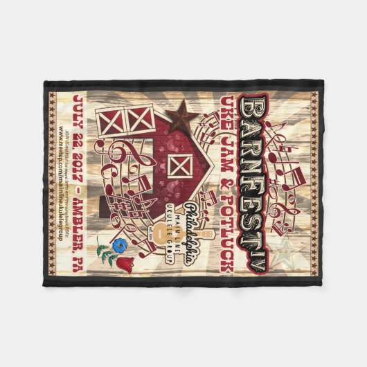 Barnfest IV Souvenir Blanket Fleece Deken (Voorkant (Horizontaal))