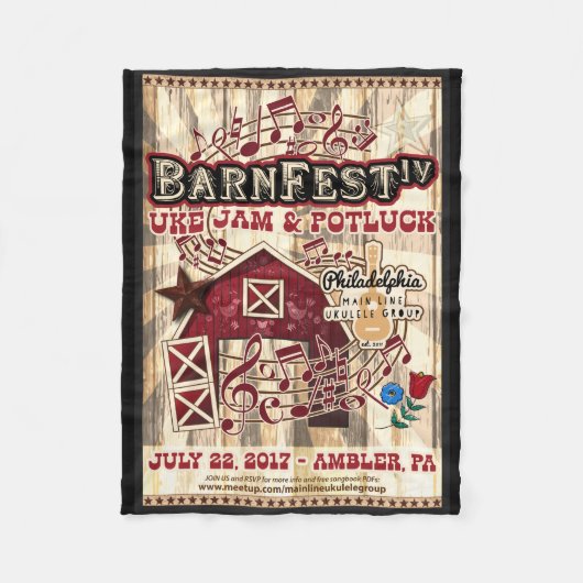 Barnfest IV Souvenir Blanket Fleece Deken (Voorkant)