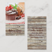 barnhout , bijtende chocolade voor bakkerij visitekaartje (Voorkant / Achterkant)