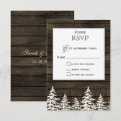 Barnhout Rustic Pine bomen, winterstandaard rsvp (Voorkant / Achterkant)