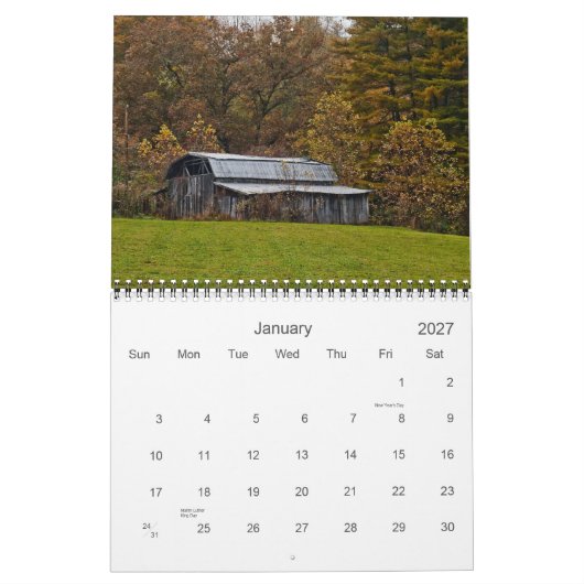 Barns en Old Buildings in Transsylvanië County Kalender (Jan 2027)