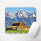 Barns Grand Tetons Mountains Muismat (Met muis)