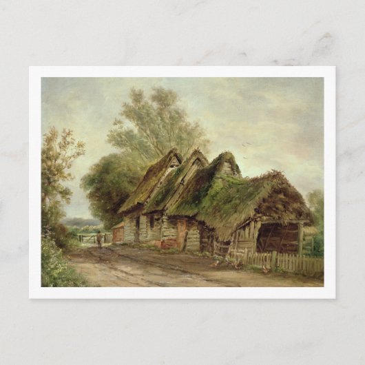 Barns in Flatford (olie op canvas) Briefkaart (Voorkant)