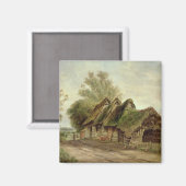 Barns in Flatford (olie op canvas) Magneet (Voorkant / Achterkant)