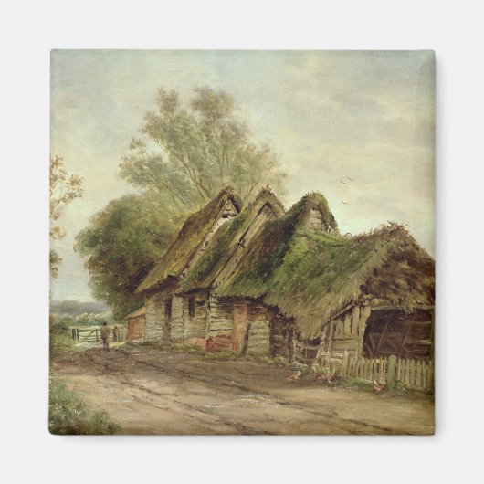 Barns in Flatford (olie op canvas) Magneet (Voorkant)