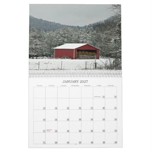 BARNS KALENDER (Jan 2027)
