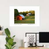 Barns of Calvert County, Maryland Poster (Thuiskantoor)