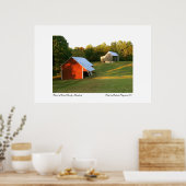 Barns of Calvert County, Maryland Poster (Keuken)