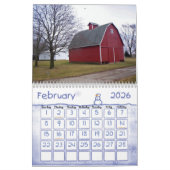 Barns van Noord-Iowa Kalender (Feb 2026)