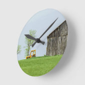 Barnscène met trekker ronde klok (Hoek)