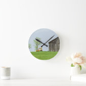 Barnscène met trekker ronde klok (Huis)