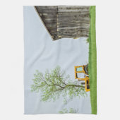 Barnscène met trekker theedoek (Verticaal)