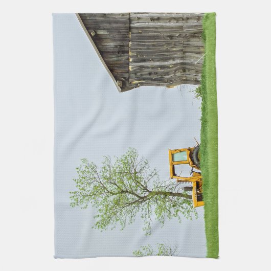 Barnscène met trekker theedoek (Verticaal)