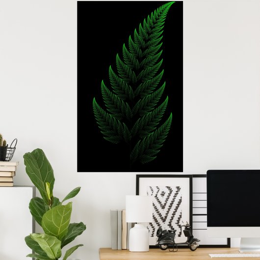 Barnsley Fern Poster (Thuiskantoor)