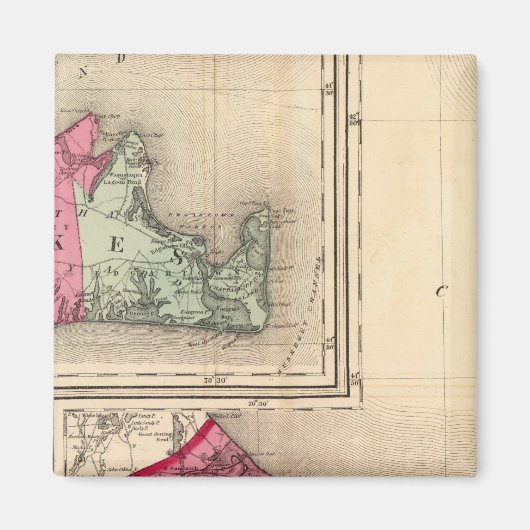 Barnstable, Dukes, provincie Nantucket Magneet (Voorkant)