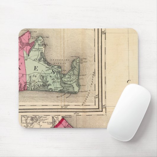 Barnstable, Dukes, provincie Nantucket Muismat (Met muis)