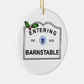 Barnstable MA Keramisch Ornament (Rechts)