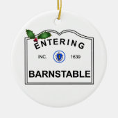 Barnstable MA Keramisch Ornament (Voorkant)