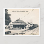 Barnstable MA, Railroad Station,  Briefkaart (Voorkant)