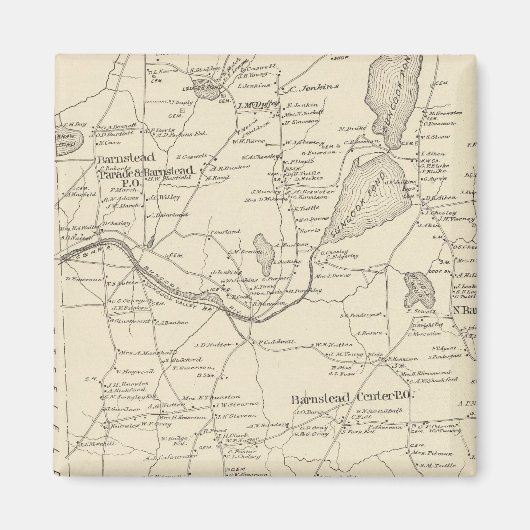 Barnstead, Belknap Co Magneet (Voorkant)