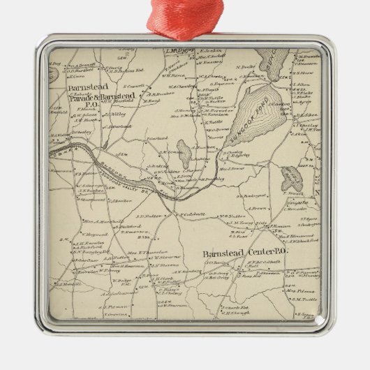 Barnstead, Belknap Co Metalen Ornament (Voorkant)