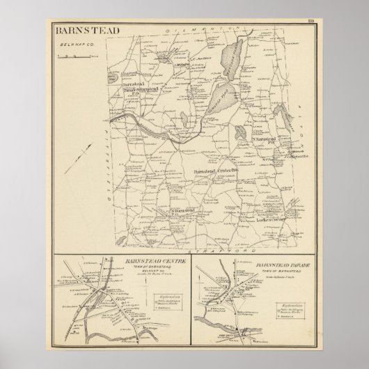 Barnstead, Belknap Co Poster (Voorkant)