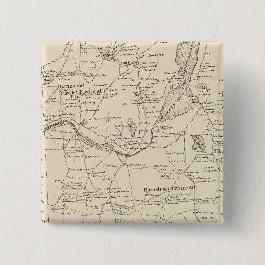 Barnstead, Belknap Co Vierkante Button 5,1 Cm (Voorkant)