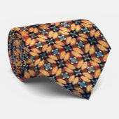 Barnsteen Mozaïek Abstract Geometrisch Patroon 132 Stropdas (Opgerold)