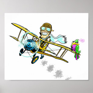 barnstorm en vogel poster