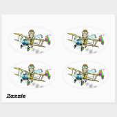 Barnstormer Bob en Bird Ovale Sticker (Vel)