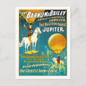 Barnum & Bailey Circus Ad - Ballonpaard Briefkaart (Voorkant)